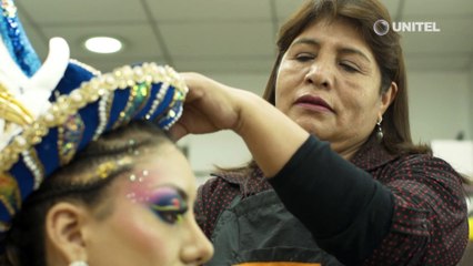 El arte del maquillaje y el peinado detrás del Carnaval de Oruro