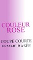 coupe rasée femme rose coloriste aix-en-provence