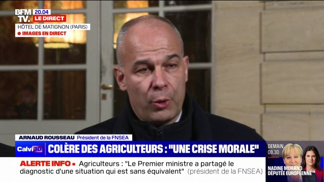 Arnaud Rousseau (président de la FNSEA) affirme que les agriculteurs attendent des actes précis et pas seulement des mots de la part de Gabriel Attal