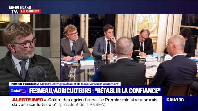 Marc Fesneau, ministre de l'Agriculture, assure que le gouvernement apportera des réponses aux agriculteurs dans les prochains jours