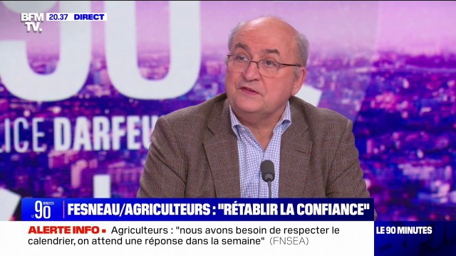 Syndicat agricoles reçus à Matignon: Il faut qu'on ait des mesures concrètes , affirme Jean-Luc Poulain (président du salon de l'Agriculture)