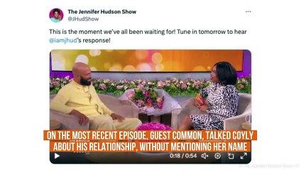 IN CASE YOU MISSED IT: Jennifer Hudson and Common seemingly confirm relationship