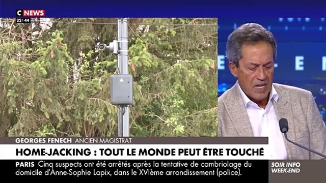 Sur le plateau du Soir Info Week-end , Georges Fenech a évoqué le sujet du home-jacking