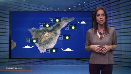 La previsión del tiempo en Canarias para el 23 de enero de 2024, en Atlántico Televisión.