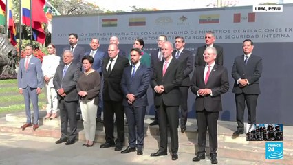 Comunidad Andina busca estrategia contra el crimen organizado a raíz de la crisis en Ecuador