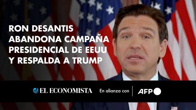 Ron DeSantis abandona campaña presidencial de EEUU y respalda a Trump