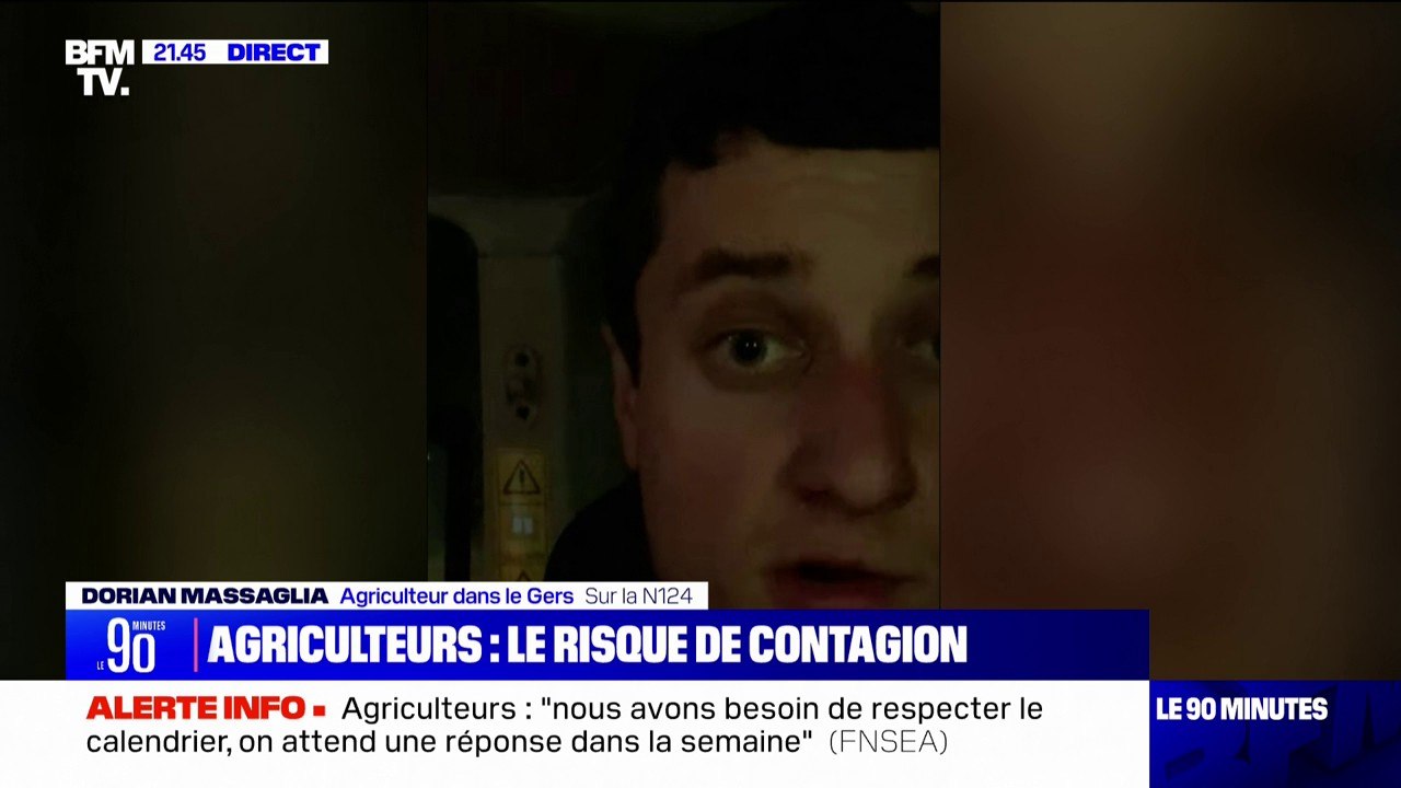 Dorian Massaglia (agriculteur dans le Gers) affirme envisager de bloquer l'aéroport de Toulouse-Blagnac en l'absence de "réponses concrètes" du gouvernement