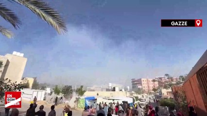 İsrail saldırılarında ölen ve yaralananlar Nasır Hastanesi'ne getirildi