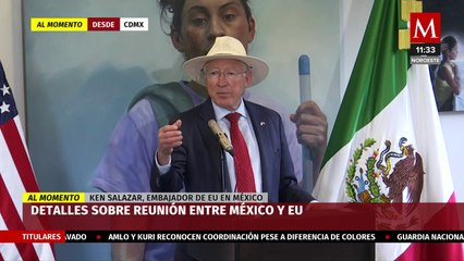 Скачать видео: Ken Salazar habla de la reunión sobre crisis migratoria entre México y Estados Unidos