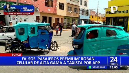 Télécharger la video: Surco: ¡cuidado! Fingen ser “pasajeros premium” para robar a taxista por aplicativo