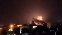 شاهد.. انفجارات بالعاصمة اليمنية إثر قصف جوي أميركي بريطاني