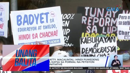 153 legislative districts, nagsumite na ng pirma para sa Cha-Cha | UB