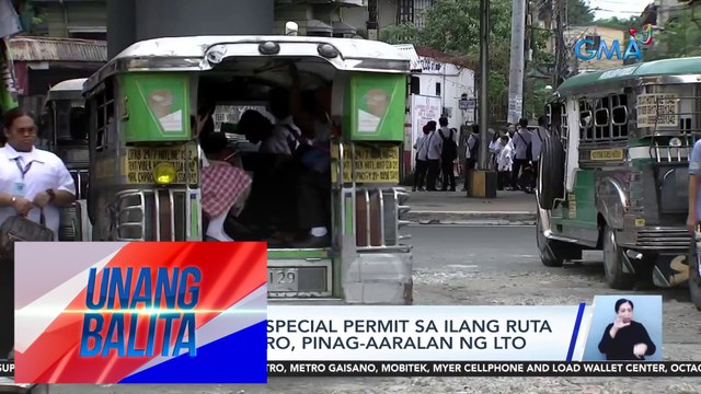 Pagbigay ng special permit sa ilang ruta simula Pebrero, pinag-aaralan ng LTO | UB