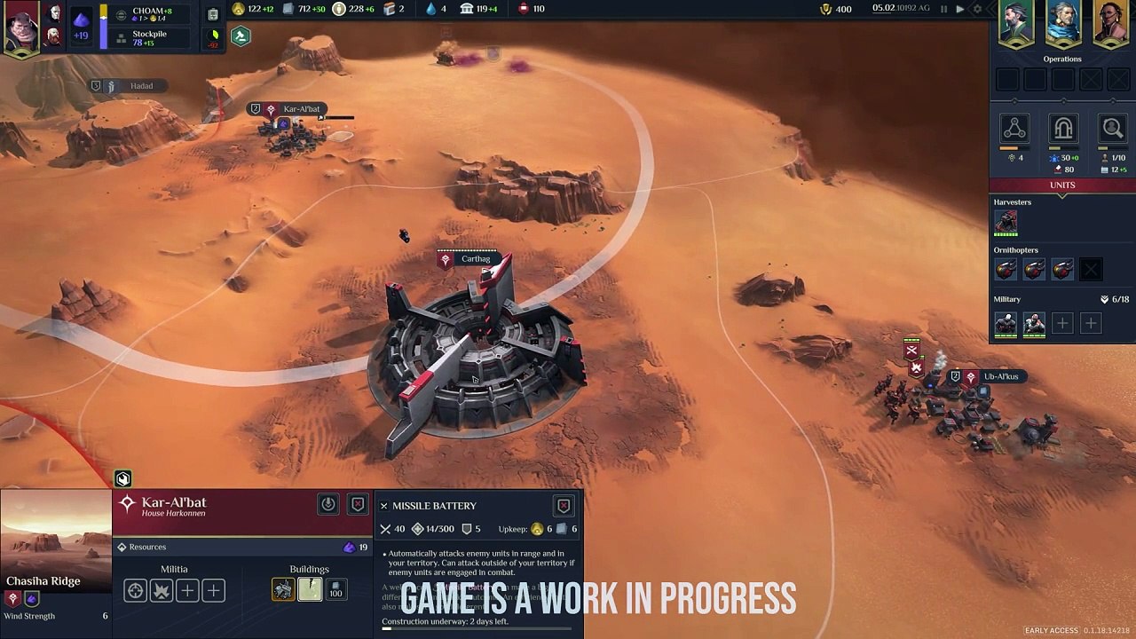 Dune: Spice Wars - Gameplay