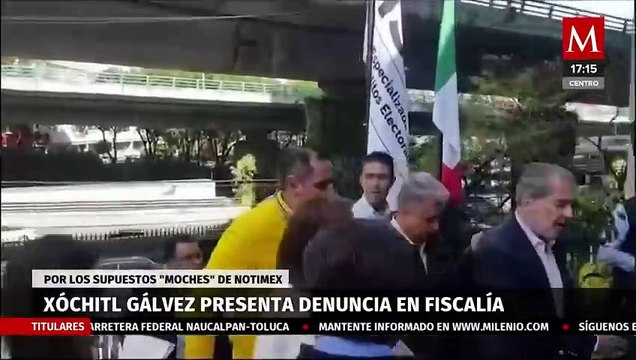 Xóchitl Gálvez denuncia supuestos moches de Notimex ante la FISEL