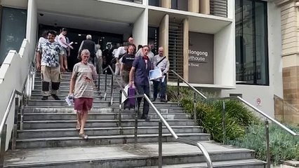 Outside Wollongong Court House | January 23, 2024 | Illawarra Mercury
