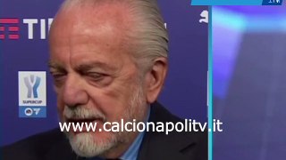 Napoli-Inter 0-1 22/1/24 intervista post-partita Aurelio De Laurentiis