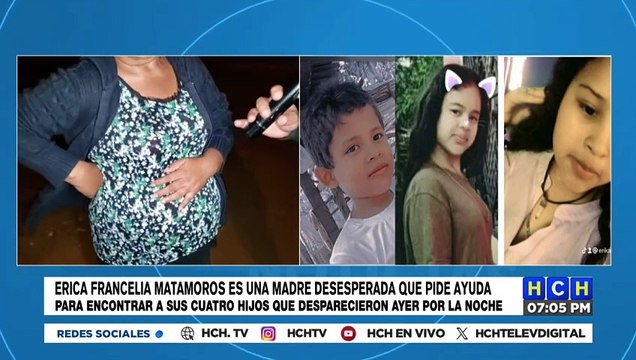 Madre angustiada busca a sus cuatro hijos que fueron mandados a comprar leche por su padrastro