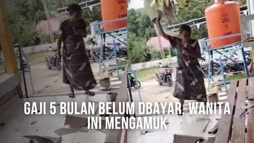 Wanita Mengamuk Lantaran Gajinya Selama 5 Bulan Belum Juga Dibayar