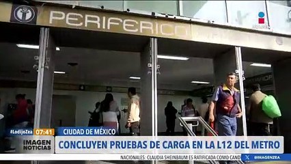 Concluyen pruebas de carga en la Línea 12 del Metro de la CDMX