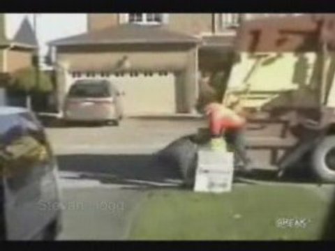 Garbage Man Scare Backfires