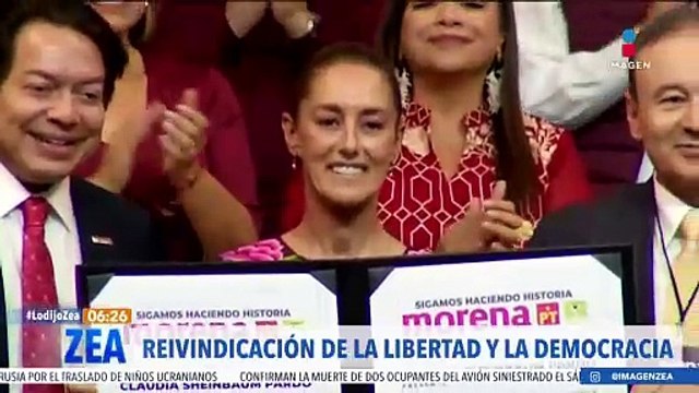 Claudia Sheinbaum rinde protesta como candidata presidencial de la coalición Sigamos Haciendo Historia