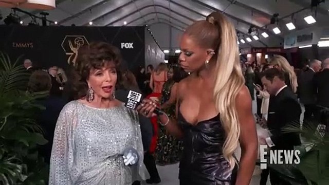 Joan Collins Reveals Her SECRETS to Looking Glamorous _ 2023 Emmys