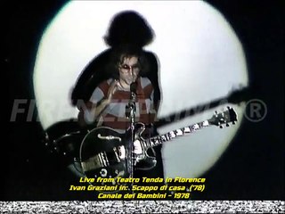 Teatro Tenda Firenze - Live Ivan Graziani in  Scappo di casa. Canale dei bambini - 1978