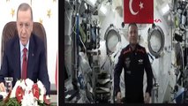 Cumhurbaşkanı Erdoğan, uzaya çıkan ilk Türk astronot Alper Gezeravcı ile görüştü