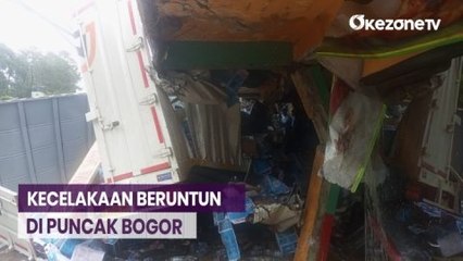 Download Video: Tabrakan Beruntun 5 Kendaraan di Puncak Bogor, Ada Korban