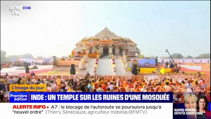 Inde: un temple construit sur les ruines d'une mosquée inauguré par Narendra Modi