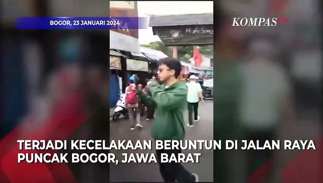 Kecelakaan Beruntun di Puncak Bogor, Libatkan Truk hingga Motor