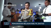 Polrestabes Medan Musnahkan 14 Ribu Butir Pil Ekstasi