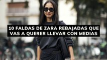 10 faldas de Zara rebajadas que vas a querer llevar con medias