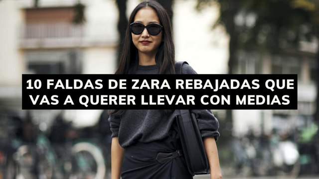 10 faldas de Zara rebajadas que vas a querer llevar con medias