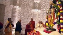 #WATCH | New Ram Lalla Idol Consecrated at Ayodhya Temple By PM Modi