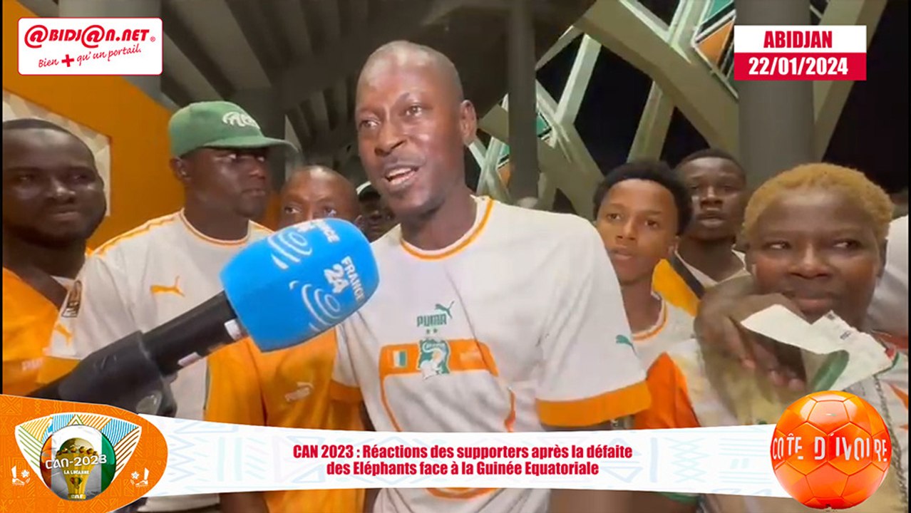 CAN 2023-Réactions des supporters après la défaite des Eléphants contre la Guinée Equatoriale