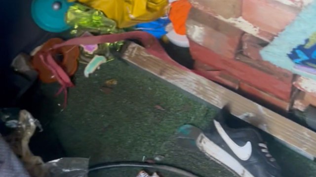 A glimpse of street flooded with water after a storm *Natural Disaster*