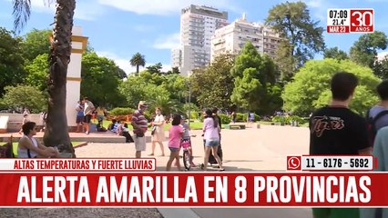 Download Video: Alerta amarilla por altas temperaturas y fuertes lluvias: ¿a qué provincias afecta?