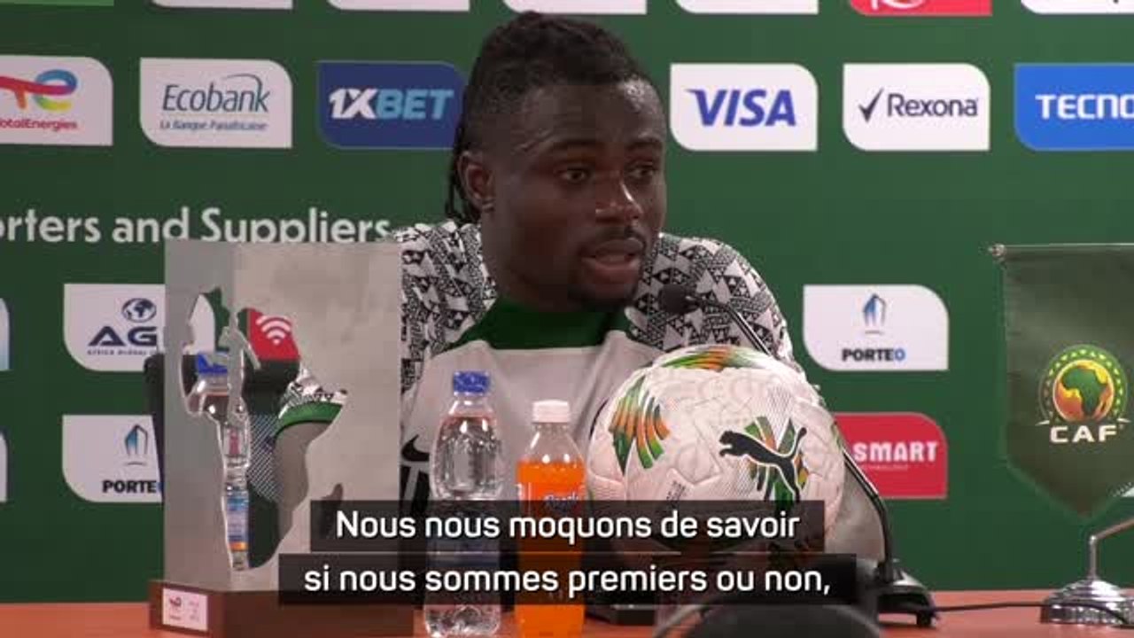 Nigeria - Simon : "Nous nous moquons de savoir si nous sommes premiers ou non"