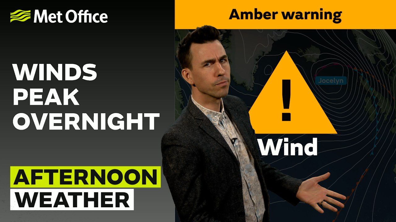 Met Office Afternoon Weather Forecast 23/01/24...