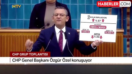 CHP lideri Özel: En düşük emekli maaşı 17 bin olana kadar mücadele edeceğiz