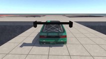 Jumping Crashes_Deadly Fall from the Stairs - Beamng drive (Giant Crocodile)