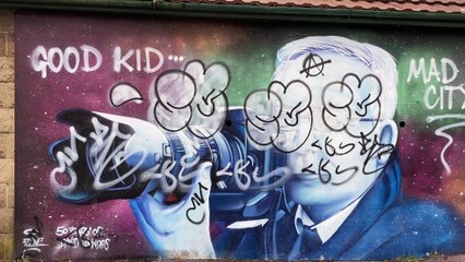 David Lowndes mural vandalised