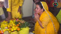 Ram Mandir Inauguration: Gola Gives Blessings To Mother Bharti Singh, Chants