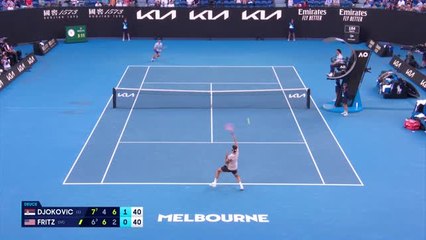 Open d'Australie - Djokovic évince Fritz et file en demies