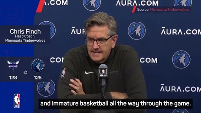 Finch slams 'disgusting and immature' Timberwolves in Hornets defeat