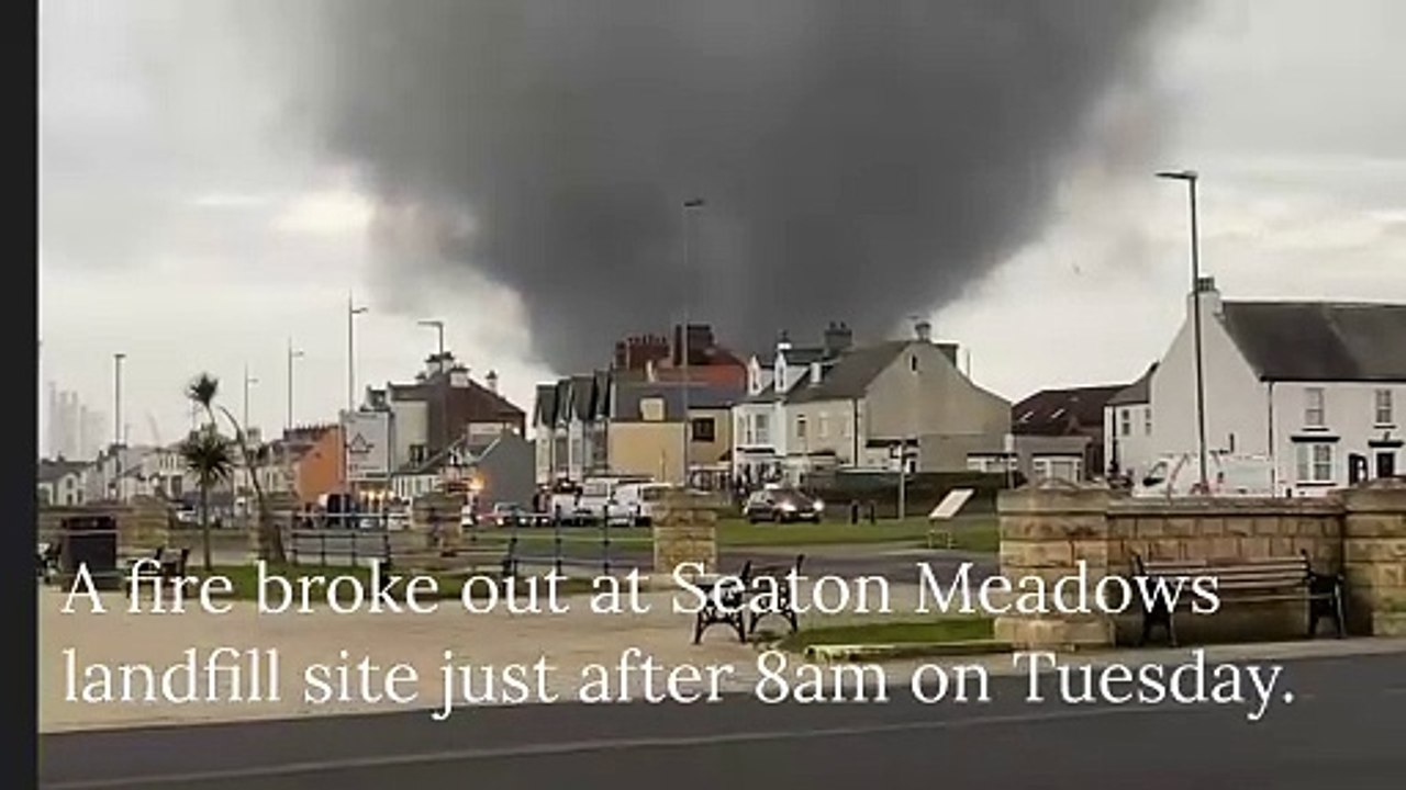Seaton Meadows Fire Sends Huge Plumes of Smoke Over Hartlepool - video ...
