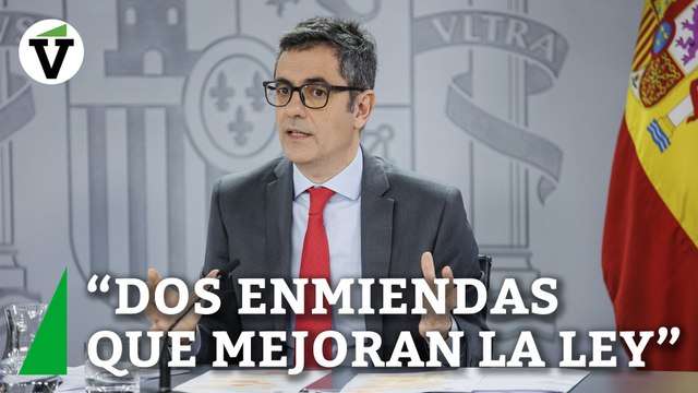Bolaños sobre el acuerdo con Junts para la ley de amnistía: Hemos pactado dos enmiendas técnicas que mejoran la ley