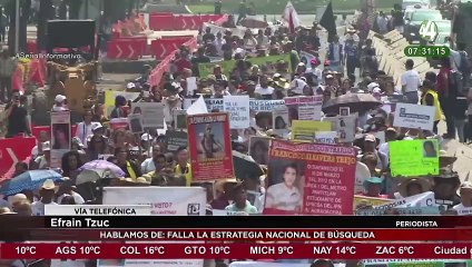 Efraín Tzuc habla sobre la falla la estrategia nacional de búsqueda